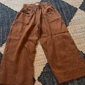 Kids Casual Brown Pants